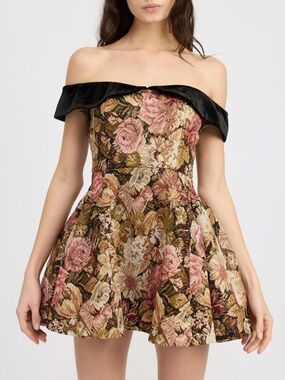 En Saison Carey Jacquard Mini Dress.